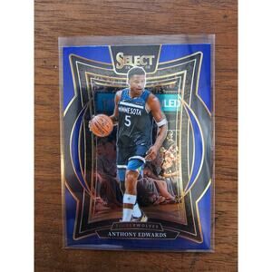 Anthony Edwards 2024-25 Panini Select #23 - Concourse Blue - Timberwolves - NBA